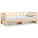 daybed med udtræk 2x(80x200) cm massivt fyrretræ
