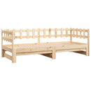 daybed med udtræk 2x(80x200) cm massivt fyrretræ