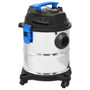 våd-/tørstøvsuger 1200 W 20 l sølvfarvet