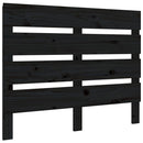 sengegærde 100x3x80 cm massivt fyrretræ sort