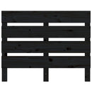 sengegærde 100x3x80 cm massivt fyrretræ sort