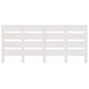 sengegavl 140x3x80 cm massivt fyrretræ hvid