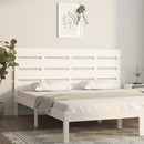 sengegavl 160x3x80 cm massivt fyrretræ hvid