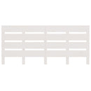 sengegavl 200x3x80 cm massivt fyrretræ hvid