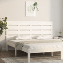 sengegavl 200x3x80 cm massivt fyrretræ hvid