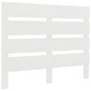 sengegærde 75x3x80 cm massivt fyrretræ hvid