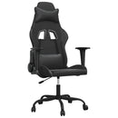 gamingstol med massagefunktion kunstlæder sort