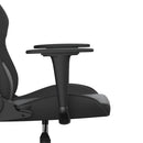 gamingstol med massagefunktion kunstlæder sort