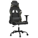 gamingstol m. massagefunktion kunstlæder sort og camouflage