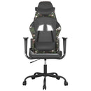 gamingstol m. massagefunktion kunstlæder sort og camouflage