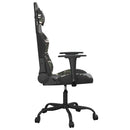 gamingstol m. massagefunktion kunstlæder sort og camouflage