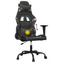 gamingstol m. massagefunktion kunstlæder sort og camouflage