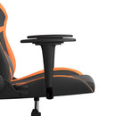 gamingstol m. massagefunktion kunstlæder sort og orange