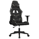 gamingstol m. massagefunktion kunstlæder sort og camouflage