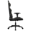 gamingstol m. massagefunktion kunstlæder sort og camouflage