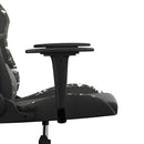 gamingstol m. massagefunktion kunstlæder sort og camouflage