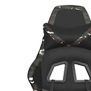 gamingstol m. massagefunktion kunstlæder sort og camouflage