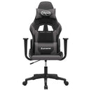 gamingstol m. massagefunktion kunstlæder sort og grå