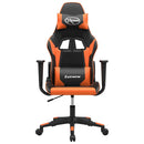 gamingstol m. massagefunktion kunstlæder sort og orange