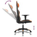 gamingstol m. massagefunktion kunstlæder sort og orange