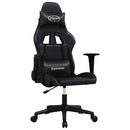 gamingstol med massagefunktion kunstlæder sort