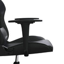 gamingstol med massagefunktion kunstlæder sort