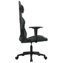 gamingstol med massagefunktion kunstlæder sort