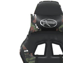 gamingstol m. massagefunktion kunstlæder sort og camouflage