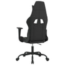 gamingstol med massagefunktion stof sort og cremefarvet