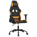 gamingstol med massagefunktion stof sort og orange