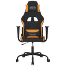 gamingstol med massagefunktion stof sort og orange