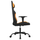 gamingstol med massagefunktion stof sort og orange