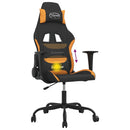 gamingstol med massagefunktion stof sort og orange