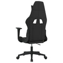 gamingstol med massagefunktion stof sort og cremefarvet