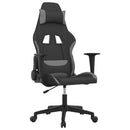 gamingstol med massagefunktion sort og lysegrå
