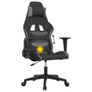 gamingstol med massagefunktion sort og lysegrå