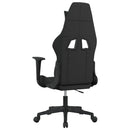 gamingstol med massagefunktion stof sort og gråbrun