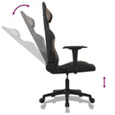 gamingstol med massagefunktion stof sort og gråbrun