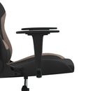 gamingstol med massagefunktion stof sort og gråbrun