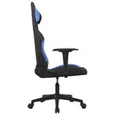 gamingstol med massagefunktion stof sort og blå