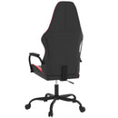 gamingstol m. massagefunktion kunstlæder sort og rød