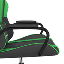 gamingstol m. massagefunktion kunstlæder sort og grøn