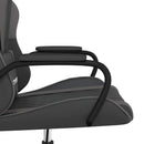 gamingstol m. massagefunktion kunstlæder sort og grå
