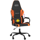 gamingstol m. massagefunktion kunstlæder sort og orange