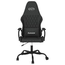 gamingstol med massagefunktion kunstlæder sort