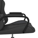 gamingstol med massagefunktion kunstlæder sort