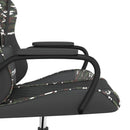 gamingstol m. massagefunktion kunstlæder sort og camouflage