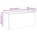 plantekasse 62x30x29 cm cortenstål