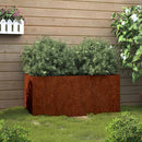 plantekasse 62x30x29 cm cortenstål