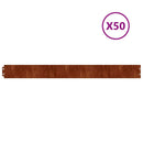 plænekanter 50 stk. 10x103 cm fleksibel cortenstål